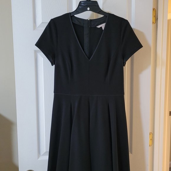 Banana Republic | Black Fit & Flare Dress, Size 4 - Picture 6 of 16